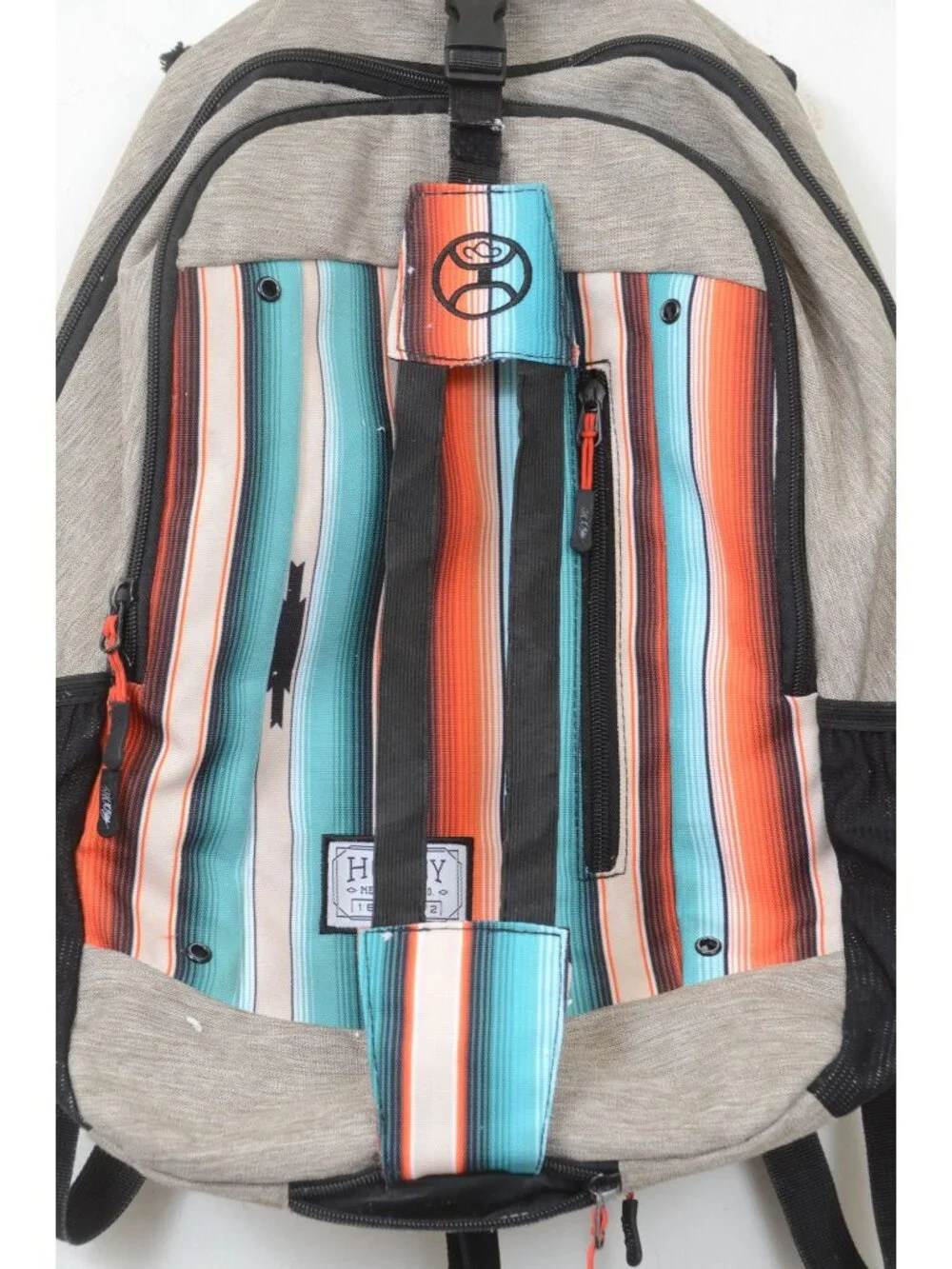Hooey Rockstar Stripe Cowboy Hat Strap Rain Cover 18 inch Backpack Laptop Case